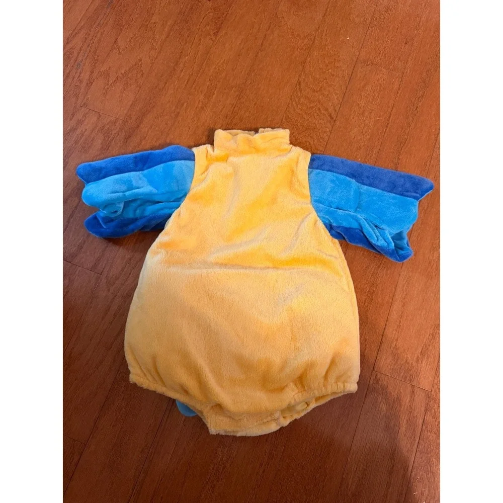 Disney Flounder Little Mermaid Infant Plush Costume Yellow Blue 3-6 Months